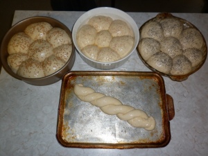 Dough after second proof